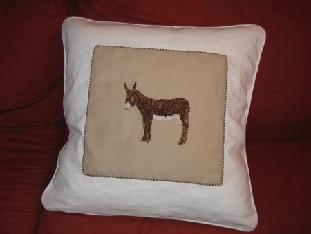 L'&acirc;ne est devenu un coussin !