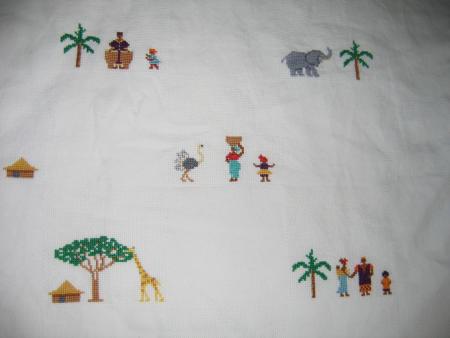 D&eacute;tail du plaid africain