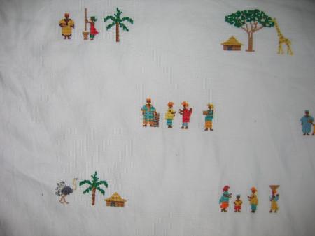 D&eacute;tail du plaid africain